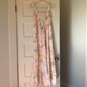 Into the Sunset Multicolor Floral Maxi Dress